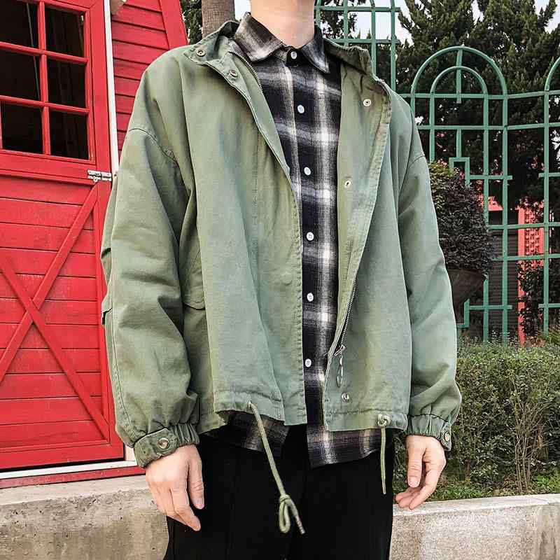 ジャケット メンズ 水洗い デニム ワークジャケット ゆったり ルーズフィット 無地 シングルボタン 春秋 カジュアル アウター コットンブレンド デイリーユース 長袖 ポケット付き