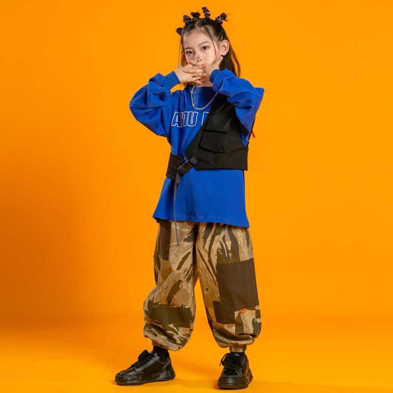 ダンス衣装 キッズ 男の子 女の子 ストリートダンス HIPHOP ジャズダンス 上下セット 発表会 練習着 秋 子供服 ジュニア おしゃれ 衣装 柔らか素材