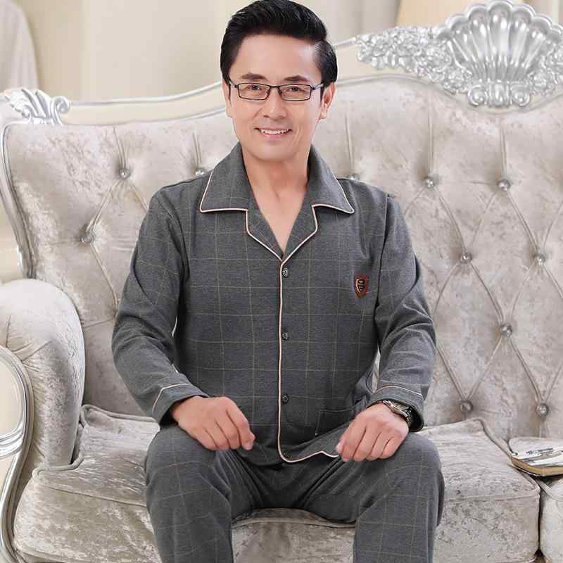 ・カテゴリ: パジャマ・主な素材: 綿100%・柄: ストライプ・スタイル: セットアップ・厚さ: 中程度・織り方: ニット・ネックライン: 襟付き・袖丈: 長袖・パンツ丈: 長ズボン・機能: 伸縮性、保温、快適、リラックス、睡眠、部屋着・性別: メンズ・対象年齢: 40-60代・着用シーン: アウトドア、部屋着・サイズ展開: L, XL, XXL, XXXL