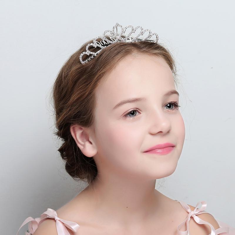 ティアラ キッズ 女の子 ラインストーン キラキラ 欧風 プリンセス エレガント 上品 髪飾り クラウン ..