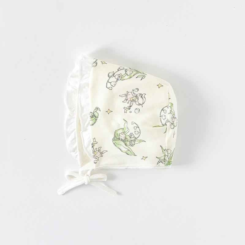 ベビー帽子 新生児 赤ちゃん 男女兼用 0ヶ月から6ヶ月 春秋 二層 コットン 肌に優しい デリケートな頭部保護 かわいい おしゃれ 出産準備 退院時 安全基準Aレベル