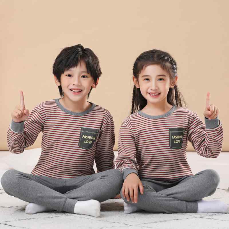 キッズ インナーウェア 男の子 女の子 男女兼用 綿100% 保温 吸湿速乾 肌着セット ルームウェア 部屋着 パジャマ やわらか肌触り キャラクター柄 丸首 春秋