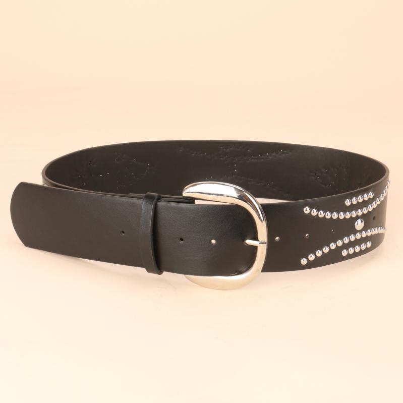 ・素材: PUレザー・バックル素材: 合金・留め具: ピンバックル・カラー: ブラック・幅: 2～4cm・長さ: 101cm・スタイル: カジュアル、きれいめ、シンプル、ライトラグジュアリー、シック、高級感・カテゴリ: ファッション通勤・加...