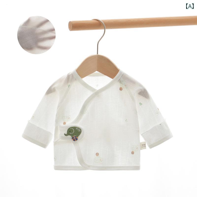 ベビー 新生児 男の子 女の子 ノースリーブ肌着 綿100% 薄手 吸汗速乾 A類安全基準 丸首 ユニセックス 夏用 部屋着 パジャマ かわいいアニマル柄 0-3ヶ月 50cm 60cm対応