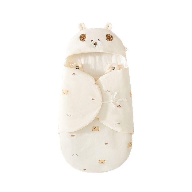 スリーパー 新生児 ベビー おくるみ モロー反射防止 寝返り防止 ファスナー式 春秋 薄手 綿 コットン 吸湿速乾 寝冷え防止 コクーン型 抱っこ布団 0-6ヶ月