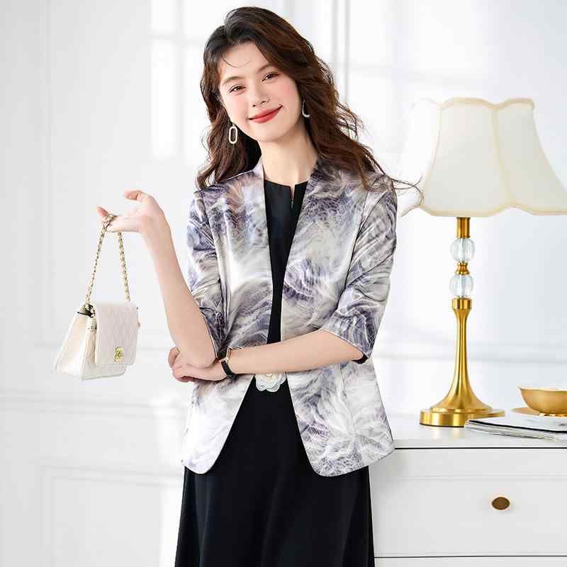 ・主な素材: ポリエステル、スパンデックス・カラー展開: グレー・サイズ展開: S、M、L、XL、2XL、3XL・パンツ丈: ロング・袖丈: 七分袖・スタイル: エレガント・袖タイプ: レギュラー