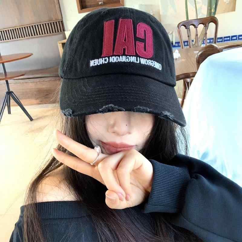 キャップ レディース 女性用 英字刺繍 アメカジ ブラック 春夏 日焼け防止 UVカット 通気性 涼しい 大..