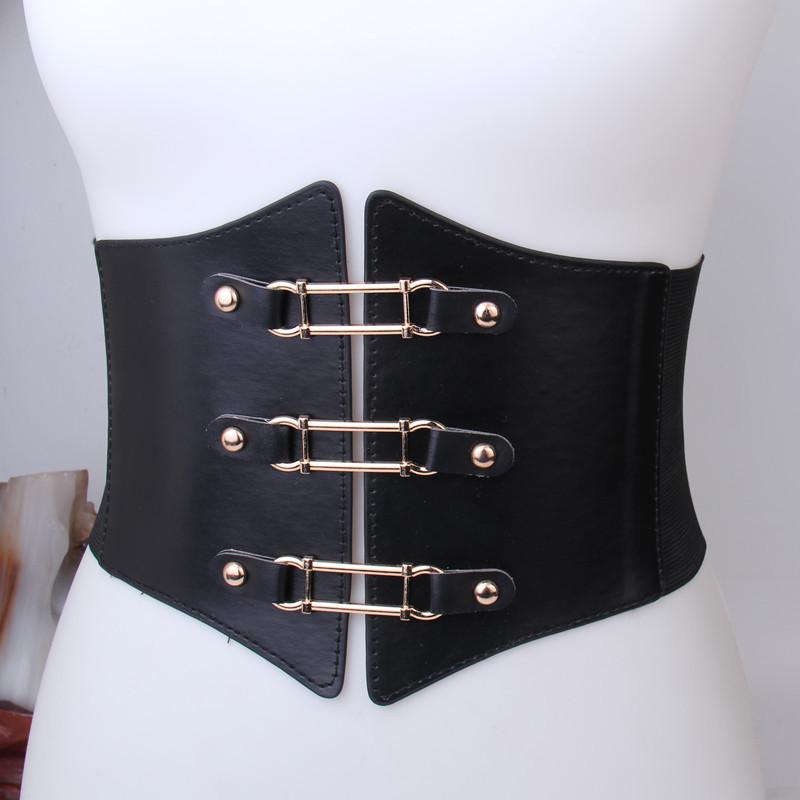 コルセット レディース ウエストシェイパー 補正下着 お腹引き締め 伸縮性 ストレッチ 幅広 フェイクレザー 宮廷風 レトロ ヴィンテージ 欧米風 秋冬