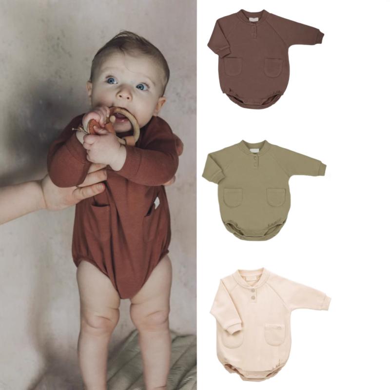 ロンパース ベビー 新生児 男女兼用 長袖 カバーオール コットン100% 快適な着心地 通年用 肌に優しい おしゃれな三角タイプ ボディスーツ パジャマ 部屋着