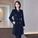 コート 男女兼用 ユニセックス ビジネス オフィス 通勤 制服 ユニフォーム メルトン調 テーラードカラー ロング丈 形態安定 知的 きれいめ ダブルボタン 中...