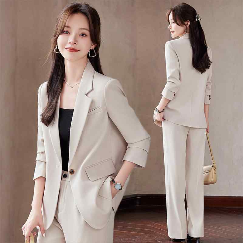 スーツ レディース ビジネス セットアップ シワになりにくい イージーケア ストレッチ 長袖 無地 ジャケット パンツ 高級感 上品 エレガント きれいめ オフィスウェア 通勤 フォーマル 通年