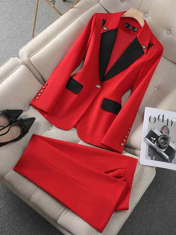 ・カテゴリ: カジュアルセットアップ・スタイル: 通勤、エレガント・主な素材: ポリエステル90～95%、スパンデックス30%以下・生地: シェニール・加工: シルケット加工・柄: 3D/立体パターン・セット形式: パンツスーツ・パンツ丈:...