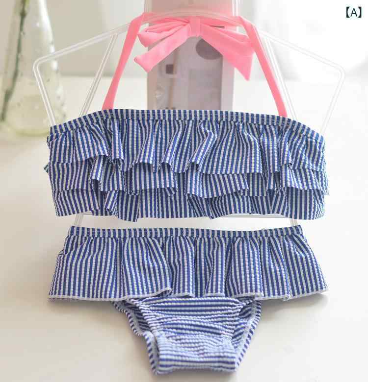 水着 女の子 キッズ ベビー 分体 2点セット チューブトップ ビスチェ ビキニ スト...