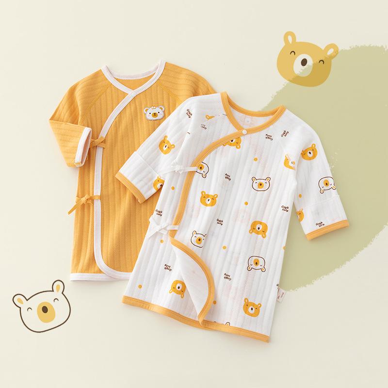 スリーパー ベビー 新生児 乳幼児 キッズ 男の子 女の子 男女兼用 綿100% 肌に優しい 吸湿速乾 保温 寝冷え防止 パジャマ ルームウェア 寝巻き バスローブ かわいい クマ柄 オールシーズン