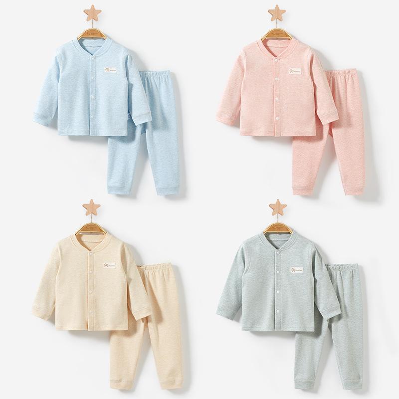 肌着 ベビー服 キッズ 男の子 女の子 子供用 純綿 綿100% 保温 あったか 長袖長ズボン セパレート 上下..