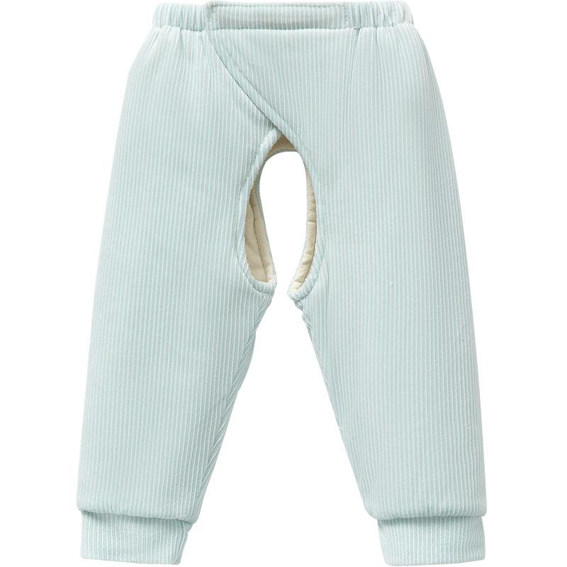 ベビーパンツ 新生児 秋冬 防寒保温 厚手中綿 キルティング スナップボタン付き おむつ替え楽々 外出 ..