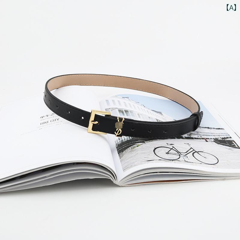 ベルト レディース PUレザー ピンバックル 合金バックル おしゃれ 韓国風 万能 カジュアル オフィス 通..