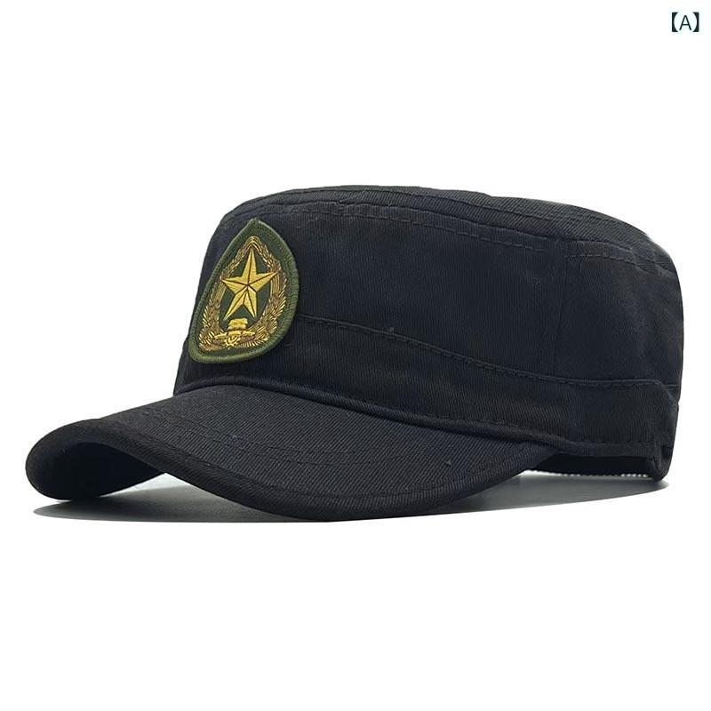 キャップ メンズ UVカット 通気性 日よけ 迷彩柄 フラットトップ ミリタリー カジュアル アウトドア レ..