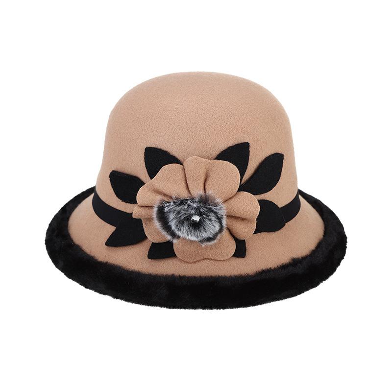 帽子 レディース 女性用 厚手 裏起毛 保温 防寒 あったか 秋冬 韓国風 カジュアル おしゃれ フェルト調..