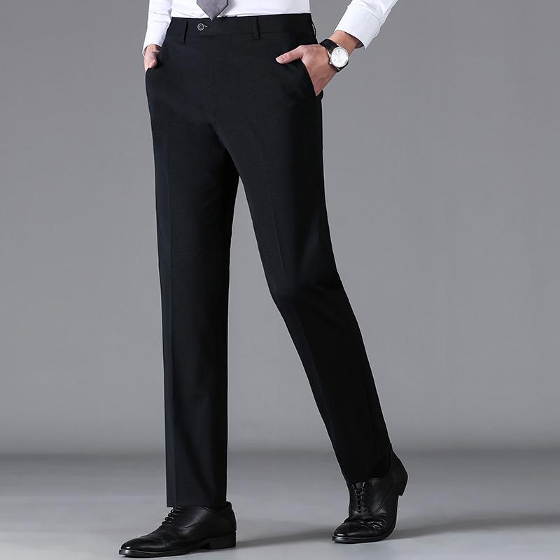 パンツ メンズ シルケットウール 絹混 高ストレッチ 免アイロン 落ち感 薄手 ストレート 中高年 ビジネス オールシーズン ゆったり