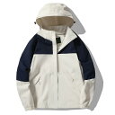 マウンテンパーカー メンズ レディース 防風 防水 着脱可能 フード付き 春秋 アウトドア 登山 釣り カップル スポーツ ウインドブレーカー