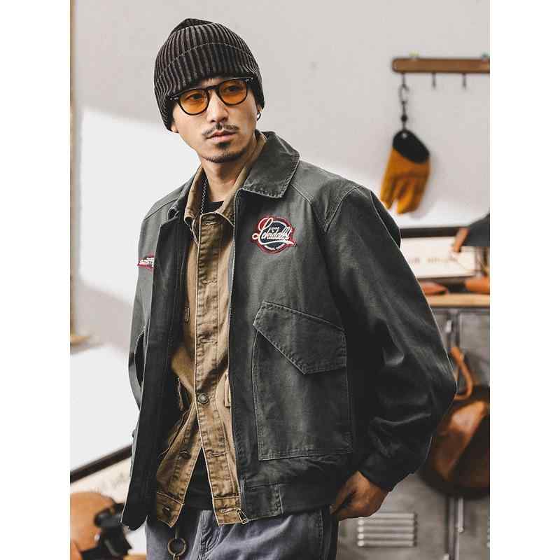 ジャケット メンズ 耐摩耗 ヘビーウェイト コットン100% ジップアップ 多ポケット アメカジ ワークジャケット デトロイト レトロ ゆったり 襟付き 袖口リブ カジュアル ストリート 春秋