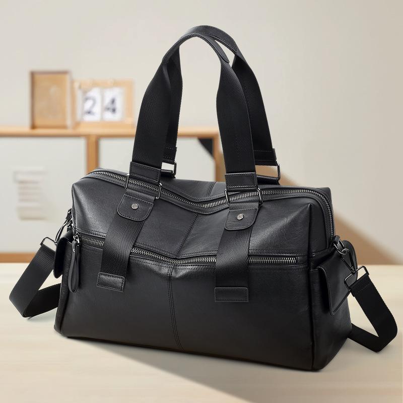 バッグ メンズ 大容量 軽量 マチ拡張 本革 牛革 出張 旅行 通勤 ビジネス トラベル 鞄 ファッション ト..
