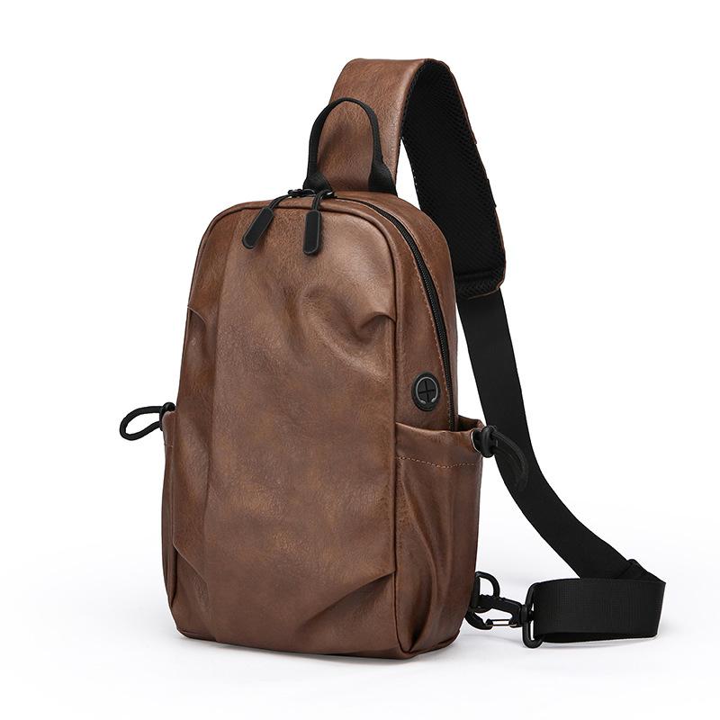 ボディバッグ メンズ 防水 斜め掛け ワンショルダー おしゃれ ファッション 韓国 カジュアル シンプル スタイリッシュ デイリーユース 通勤 通学 旅行 8インチタブレット対応 ブラック ブラウン ポリエステル