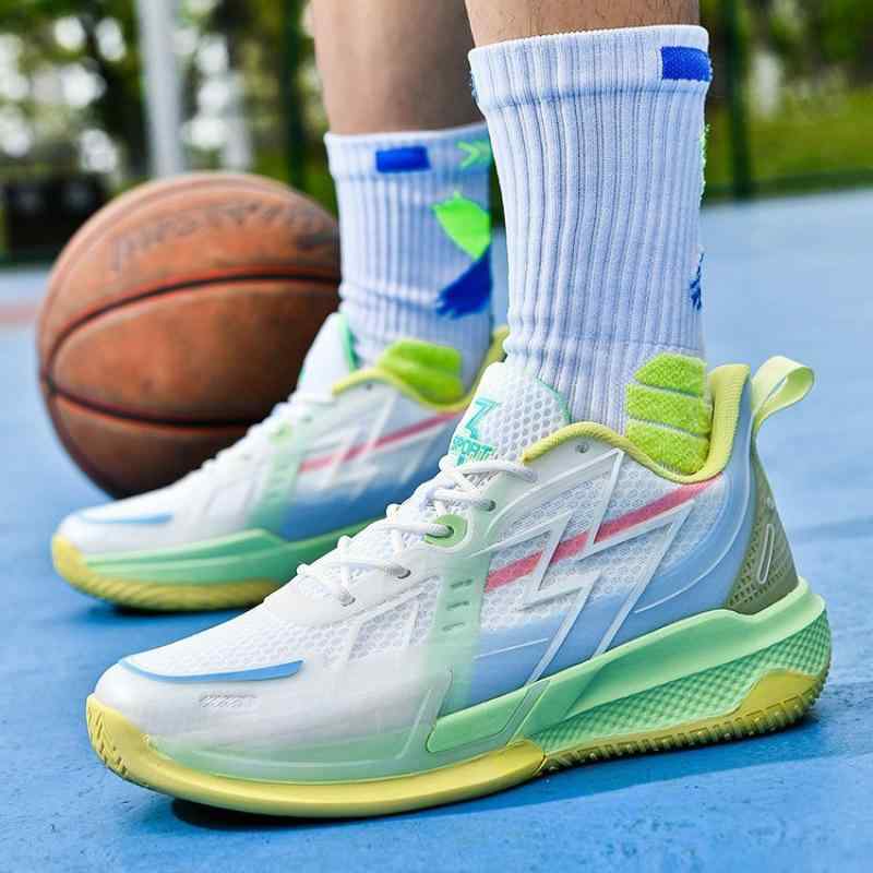 バスケットボールシューズ 男女兼用 メンズ レディース 通気性 メッシュ ローカット 夜光 滑り止め 耐久性 トレーニング スポーツ 運動靴 おしゃれ 春夏秋 屋内 屋外 ジム 練習 競技