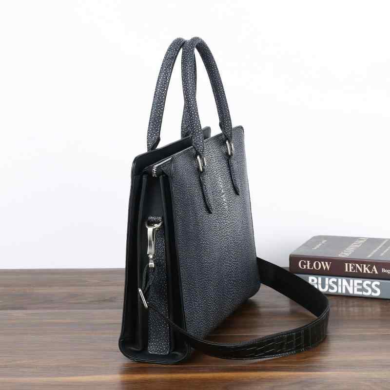 ビジネスバッグ メンズ 多機能 大容量 ノートPC対応 12インチ タブレット収納 書類鞄 A4対応 光沢 エイ..