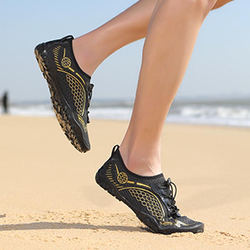 マリンシューズ 男女兼用 滑り止め 通気性 速乾 排水機能 軽量 快適 ローカット 耐摩耗性 水陸両用 ア..