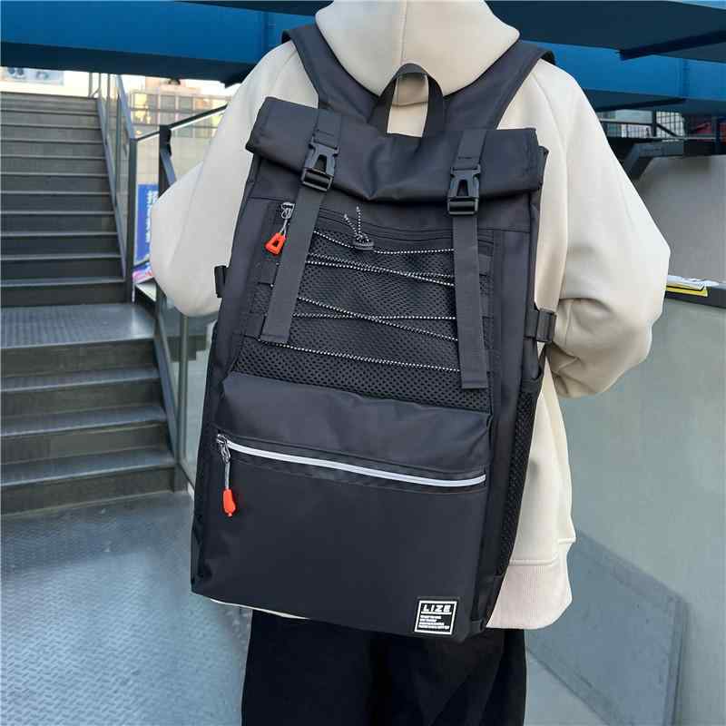 撥水加工 リュック 男女兼用 大容量 オックスフォード生地 15インチPC対応 クッション入りショルダーベ..