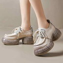 パンプス レディース 女性用 ママシューズ 中高年向け 本革 牛革 チャンキーヒール 太ヒール 高ヒール ストーム 厚底 ヒールアップ 快適 履きやすい シンプ...