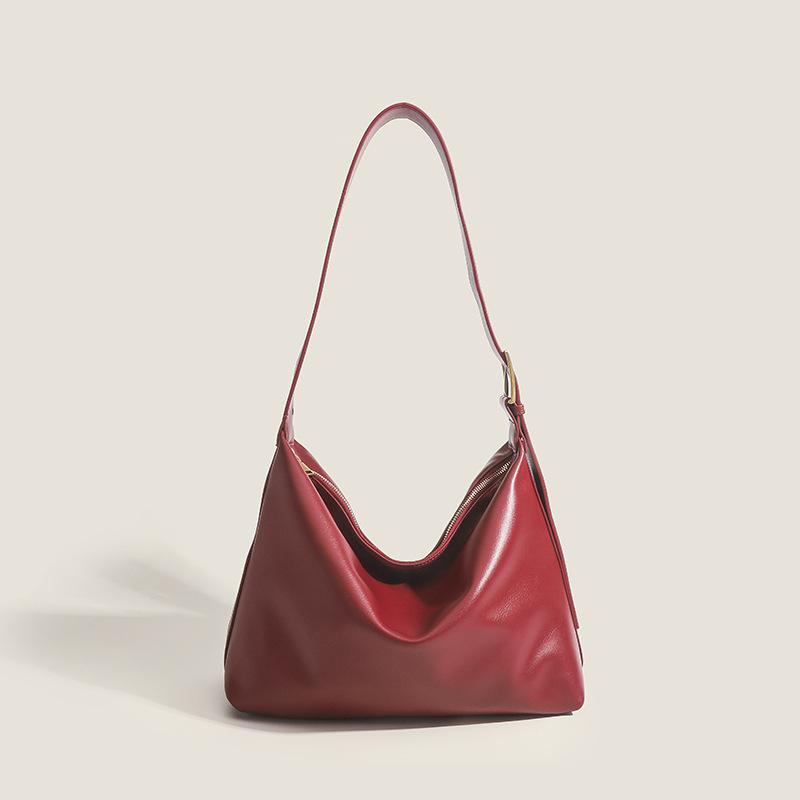 トートバッグ レディース 大容量 A4対応 高級感 ブライダル 結婚式 秋冬 おしゃれ シンプル PUレザー製 ファスナー開閉 多機能ポケット 通勤 お出かけ ショルダーバッグ レッド(4)