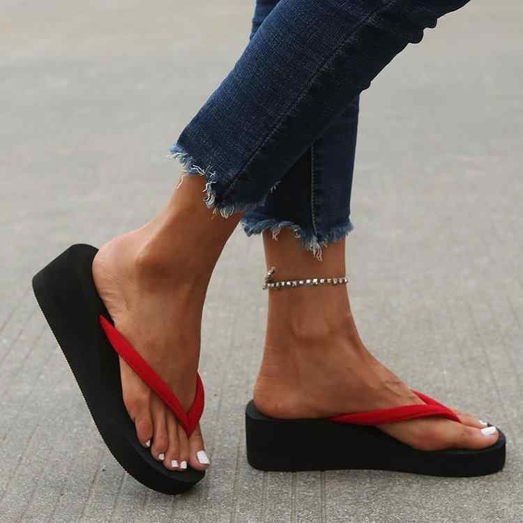 ビーチサンダル レディース 男女兼用 カップル 厚底 軽量 速乾 通気性 吸汗 耐摩耗性 韓国風 カジュア..