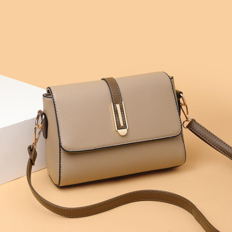 ショルダーバッグ レディース 女性用 ミニ スクエア型 柔らか PUレザー 高級感 無地 斜めがけ 肩掛け マザーズバッグ 日常使い お出かけ