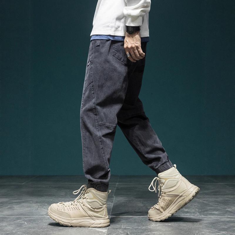 カジュアルパンツ メンズ デニム カーゴパンツ ワークパンツ アメリカンヴィンテージ アメカジ ゆったり テーパード ジョガーパンツ ハロンパンツ サルエルパンツ 大きいサイズ ストレッチ 男性用 秋冬