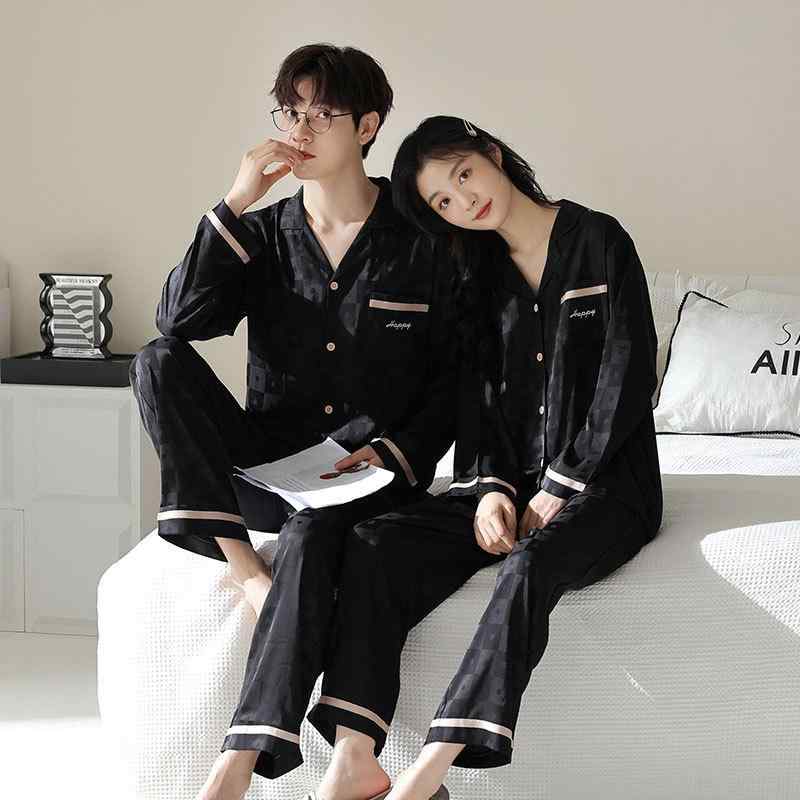 パジャマ カップル レディース メンズ 接触冷感 薄手 長袖 ゆったり 快適 外出OK ルームウェア 上下セ..