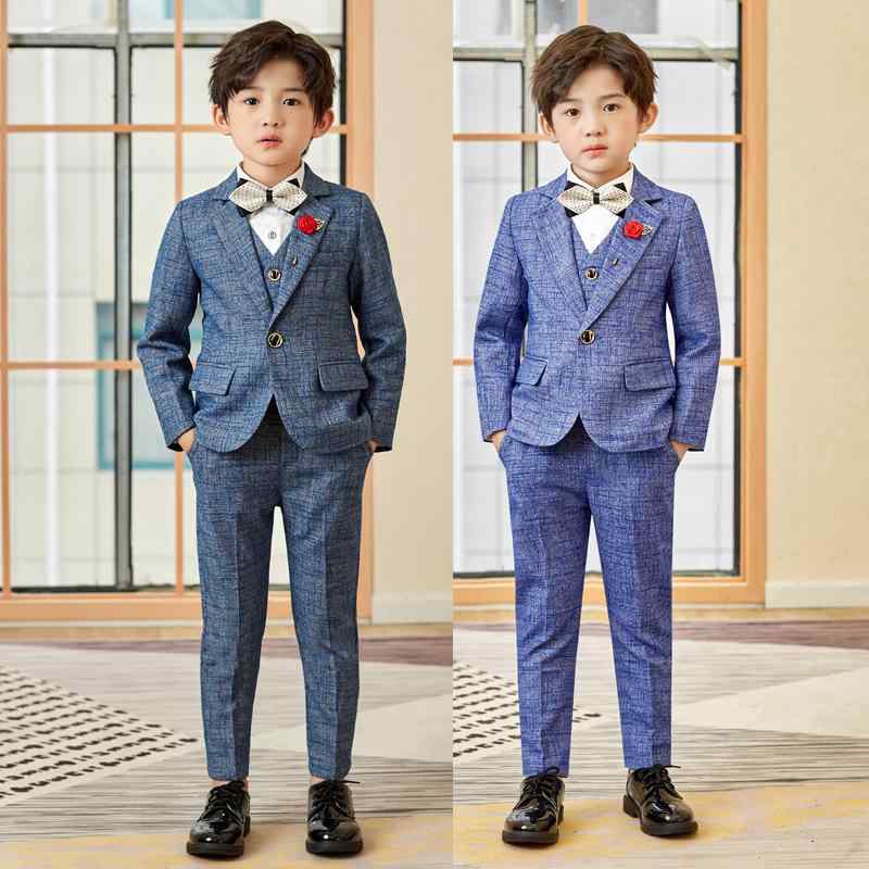 Other - キッズ 男の子 スーツベスト セットアップ 秋冬 柔らかい 誕生日 結婚式 発表会 入園式 卒園式 七五三 フォーマル 礼服 綿混 ポリエステル混紡 ブリティッシュスタイル 無地