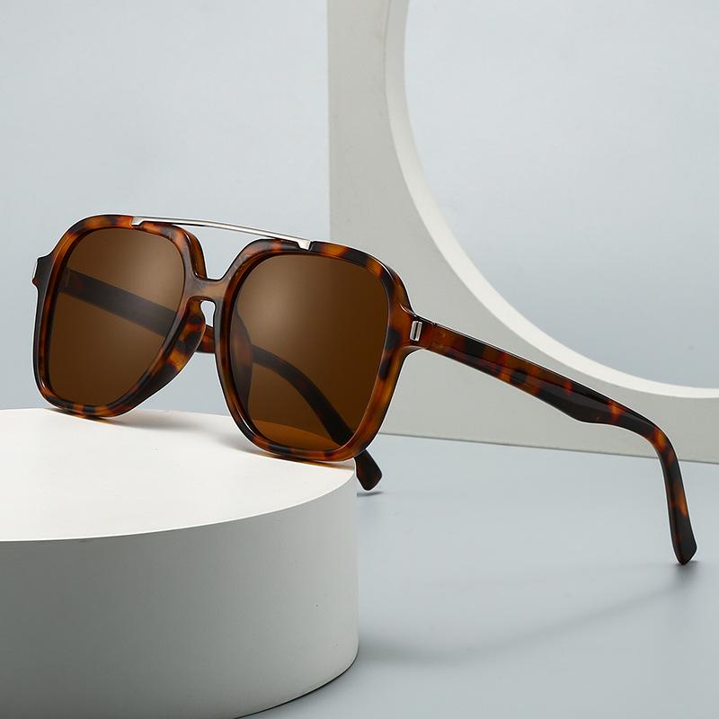 サングラス レディース ビッグフレーム スクエア UV400カット 偏光レンズ 軽量 PCレンズ 海外ファッション おしゃれ ストリートスタイル SNS映え(4)