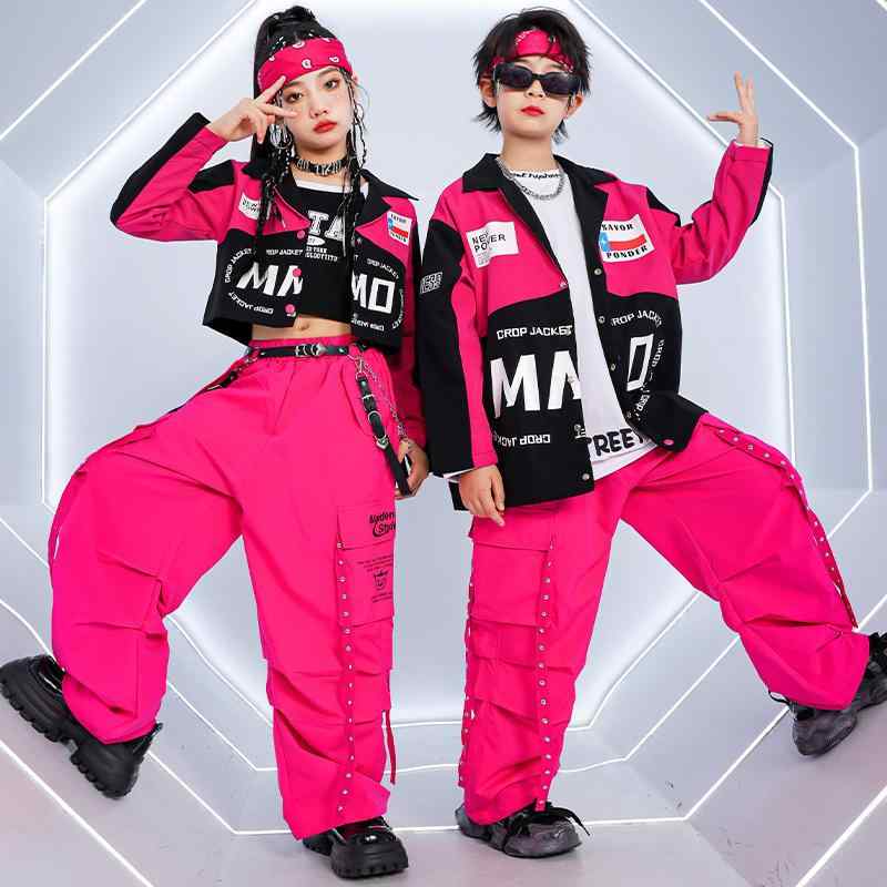 楽天セキュアデポダンス 衣装 キッズ 男の子 女の子 ヒップホップ ストリート ジャズ 発表会 ステージ パフォーマンス ライダースタイル セットアップ 動きやすい おしゃれ かっこいい オールシーズン