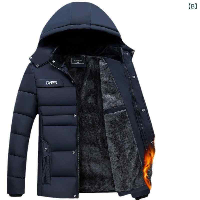 ジャケット メンズ 冬 アウター 中綿コート 裏起毛 暖かい 防寒 防風 立ち襟 カジュアル 紳士服 厚手 無地 パパ おじいちゃん プレゼント シニア secure-depo-11349029 セキュアデポ サンプル画像2