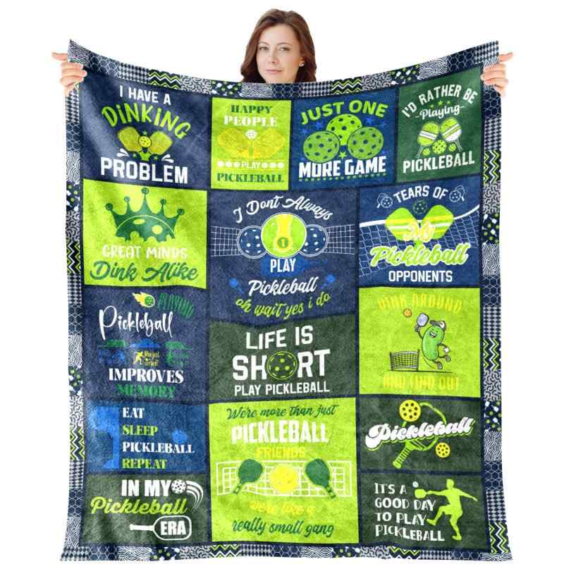 毛布 男女兼用 男の子 フランネル 柔らかい 肌触り ポリエステル オールシーズン ピックルボール 愛好..