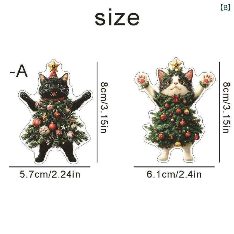 キーホルダー キッズ 子供用 バッグチャーム キーリング クリスマス 黒猫 白猫 クリスマスツリー キャラクター アクリル製 かわいい おしゃれ プレゼント ギフト リュック 鞄 通園 通学