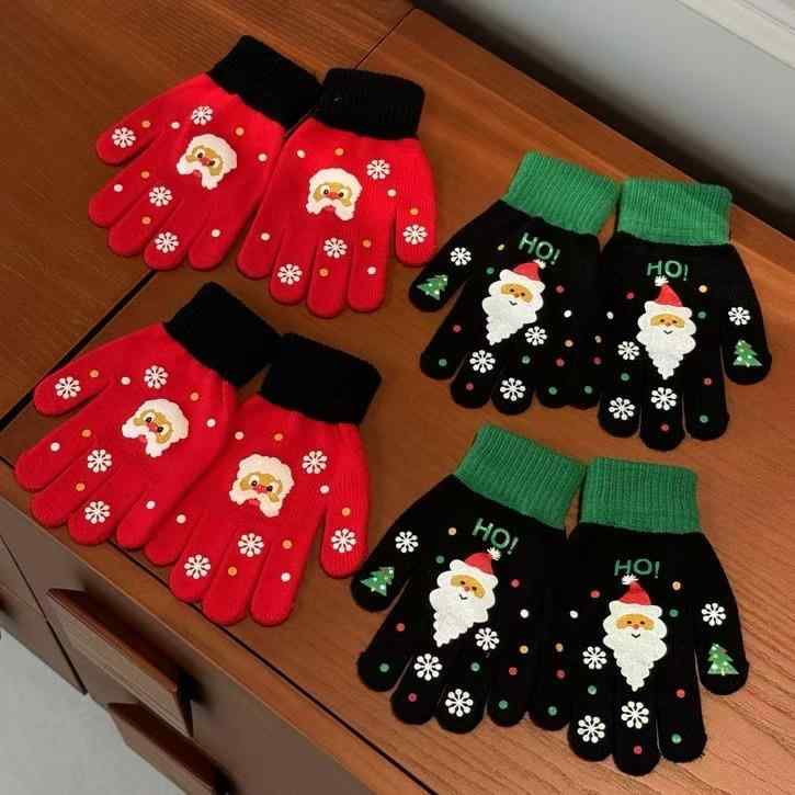 手袋 グローブ 男女兼用 キッズ 子供 学生 タッチスクリーン対応 タッチパネル対応 保温 防寒 ニット ..