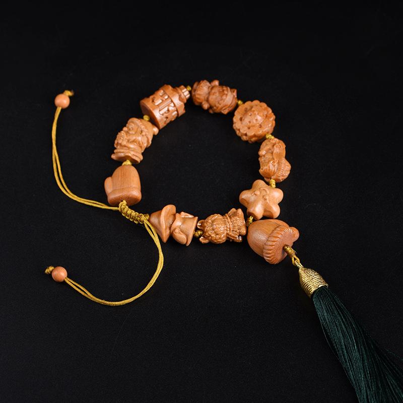 ブレスレット 男女兼用 オーストラリア産白檀 天然香木 彫刻 クリスマス 記念日 旅行 お守り コレクション 上質 プレゼント アクセサリー