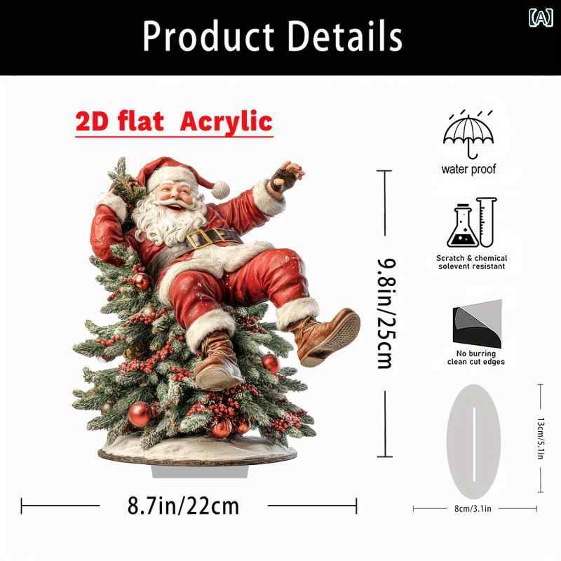 置物 防水 耐久性 かわいい おしゃれ アクリル製 透明 クリスマスツリー 卓上装飾 ...