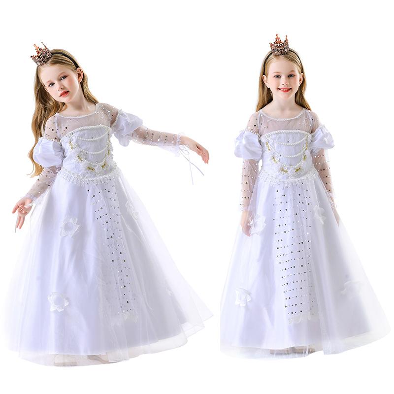 ワンピース キッズ 白雪姫 コスプレ ハロウィン 仮装 パーティー イベント ドレス お姫様 プリンセス チュールスカート 舞台衣装 ファ..