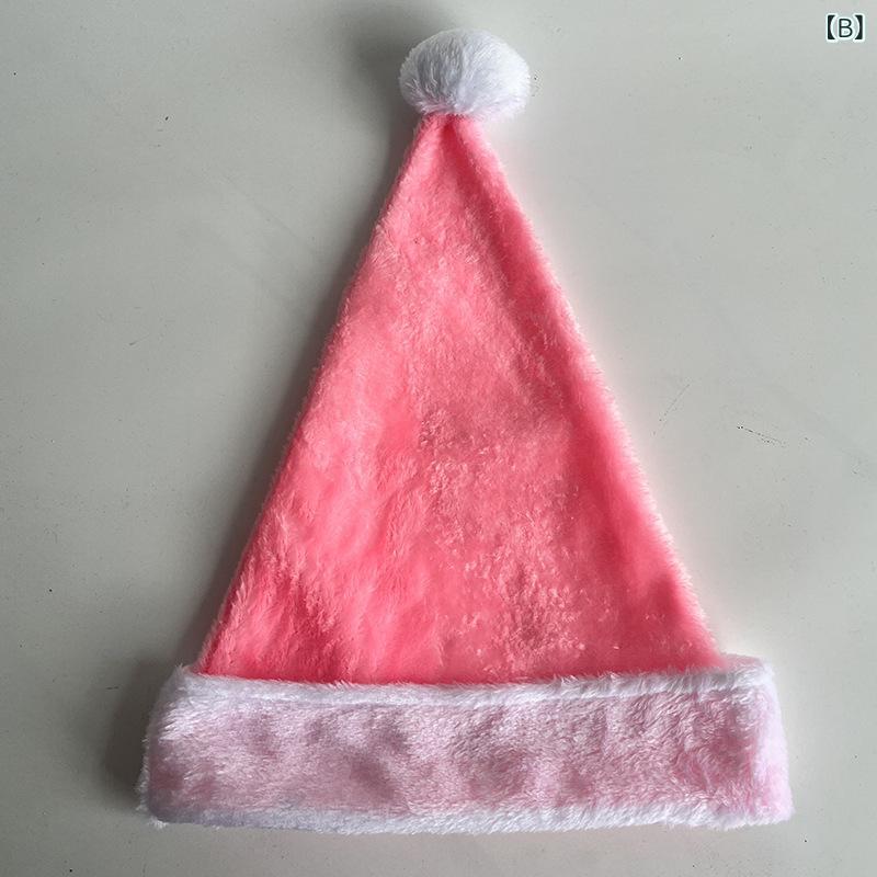 帽子 大人用 クリスマス 厚手 ショートボア 折り返し カラフル パーティー イベント コスプレ ハット 多色展開 ポリエステル製 カジュアル 欧米スタイル