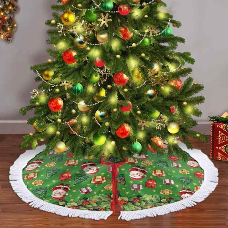 クリスマスデコレーション 欧風デザイン パーティー イベント用 柔らかなフリース素材 星柄ツリープリ..